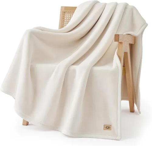 Vista 22 de UGG Coco - Manta acogedora para sofá y cama, 50 x 70 pulgadas, color negro (tinta)