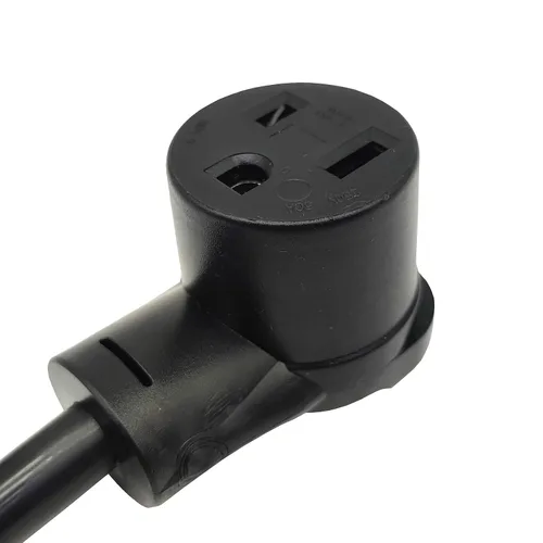 Vista 3 de Parkworld 63500 RV 3 clavijas 30A NEMA TT-30P macho a soldadura 50 AMP 6-50R cable adaptador de soldador hembra, 30 amperios 125 voltios, calibre
