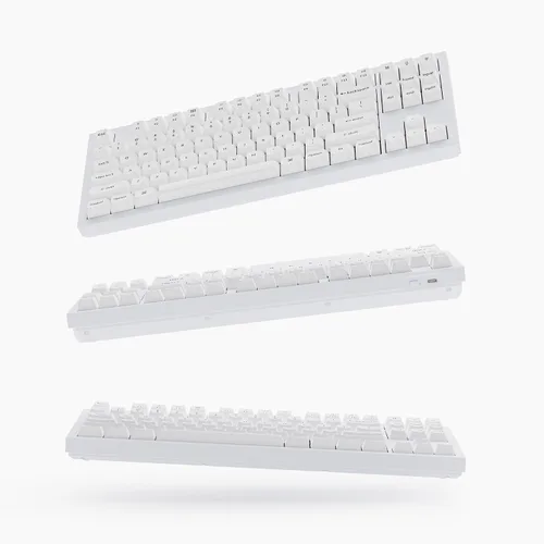 Vista 29 de Keychron Q3 QMK/VIA Teclado mecánico personalizado con cable, diseño sin llave de aluminio completo, macro programable con interruptor marrón
