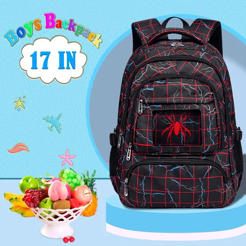 Vista 2 de FunnyGifts Mochilas escolares para niños para escuela primaria jardín de infantes preescolar mochila para niños 4 5 6 7 8 9 10 11 12