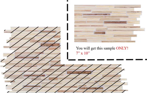 Vista 2 de Retro-Art Paneles de pared 3D de madera ornamental de roble en marrón beige, PVC, 7 "x 10", 149TO