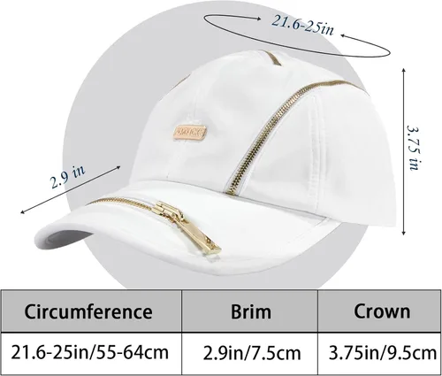 Vista 2 de Gorra de béisbol con cremallera Sombreros para hombres Sombreros para mujeres Gorra de camionero Snapback Sombreros para Hombres Gorras para Hombres