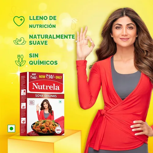 Vista 5 de Nutrela Trozos de Soja 220 gms
