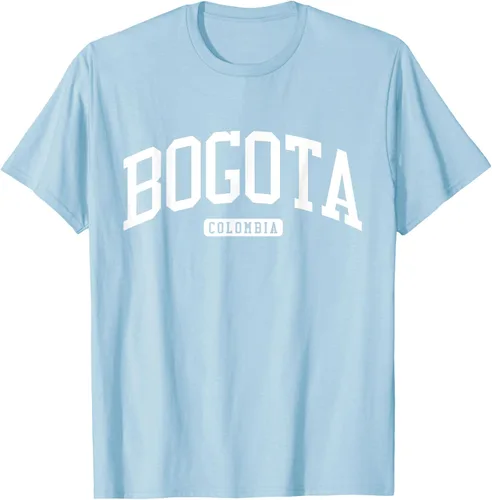 Vista 86 de Camiseta estilo universitario de Bogotá Colombia, Negro