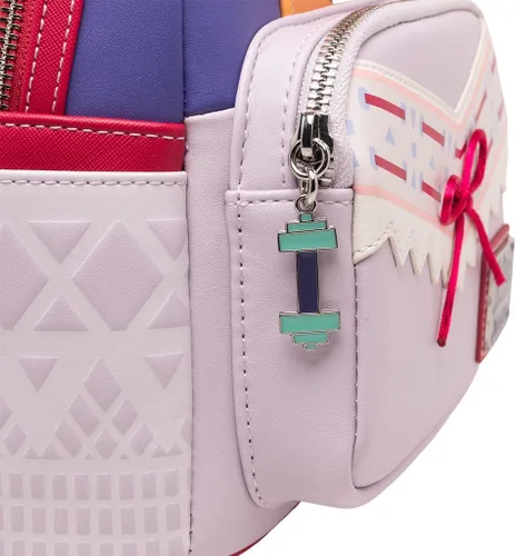 Vista 4 de Loungefly Disney Encanto Luisa Cosplay - Mini mochila para mujer, Varios colores, Wdbk3025