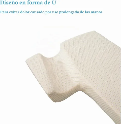 Vista 3 de JACKGOLD Almohada arqueada, almohada para parejas con rebote lento y espuma viscoelástica transpirable, almohada de sueño para parejas para manos