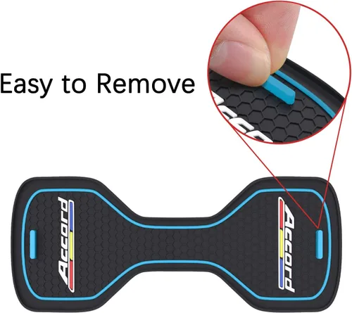 Vista 6 de Portavasos para automóvil compatible con accesorios Accord, posavasos impermeables, tapete antideslizante para portavasos de automóvil para Accord