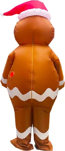 Vista 4 de ZISUEX Disfraz inflable de Navidad para disfraz de Navidad, disfraz de Navidad