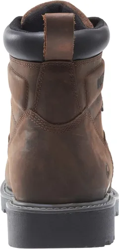 Vista 8 de Wolverine Floorhand Botas de trabajo impermeables con punta de acero de 6 pulgadas Marrón oscuro