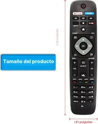 Vista 4 de NH500UP - Nuevo control remoto reemplazado compatible con PHILIPS TV 55PFL5601/F7 55PFL5901 55PFL5901/F7 55PFL6900 55PFL6900/F7 65PFL8900
