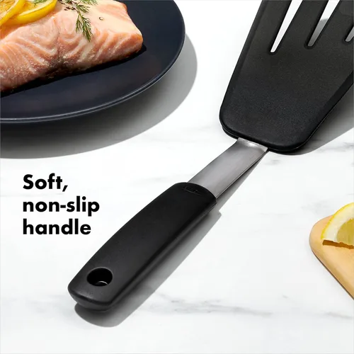Vista 6 de OXO Good Grips - Volteador flexible de silicona para tortillas, color negro