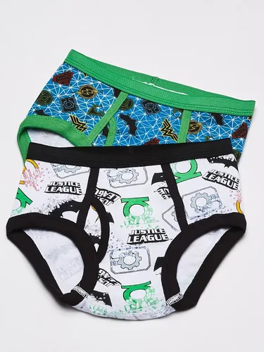 Vista 3 de DC Comics Boys' 100% Cotton Briefs with Prints Including Superman, Batman, The Flash Logos, Sizes 23t, 4t, 4, 6, 8