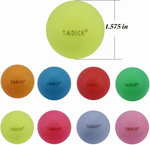 Vista 2 de Paquete de 50 pelotas de ping pong, varios colores, lavables, de plástico, pelotas de tenis de mesa Colorful, Suitable for Various Activities