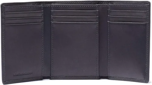 Vista 5 de Trifold con tarjeta portafolios talla única Aceite Negro