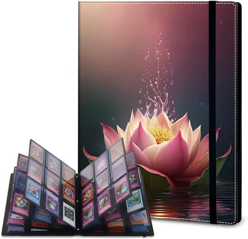 Vista 55 de Rossy Carpeta de tarjetas con 4 bolsillos, carpeta de tarjetas intercambiables, álbum de colección de tarjetas, para 160 tarjetas de carga lateral