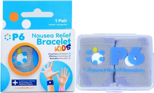 Vista 27 de P6 Bandas de mareo por movimiento para niños, pulseras para niños antináuseas, crucero por mar, viajes, enfermedades del automóvil, alivio natural