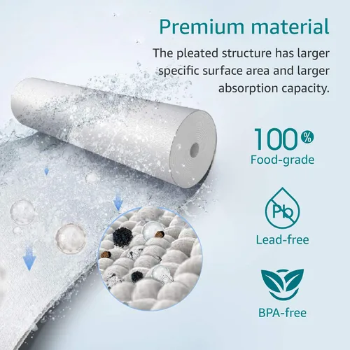 Vista 4 de AQUA CREST AP110 Filtro de agua para toda la casa, filtro de sedimentos, 5 micras, repuesto para 3M® Aqua-Pure AP110, Culligan® P5, APEC, GE FXUSC