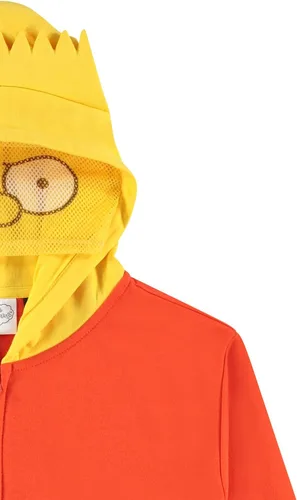 Vista 4 de The Simpsons Disfraz de Bart Simpson con capucha para niños, disfraz de Bart, Homer, Lisa, Krusty y Marge, disfraz de cosplay con capucha