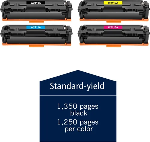 Vista 4 de Juego de 4 cartuchos de tóner 206A 206X M283fdw Reemplazo para HP 206A 206X para HP Color Laserjet Pro MFP M283fdw M283cdw M255dw M283 M255