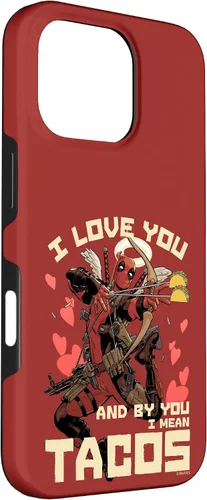 Vista 46 de Marvel Deadpool I Love You and by You I Mean Tacos - Carcasa para iPhone 17