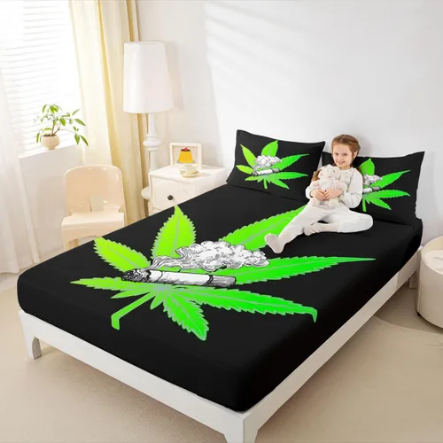 Vista 14 de Sábana bajera de galaxia tamaño individual, juego de ropa de cama con purpurina degradado para niños, niñas, niños y mujeres, decoración