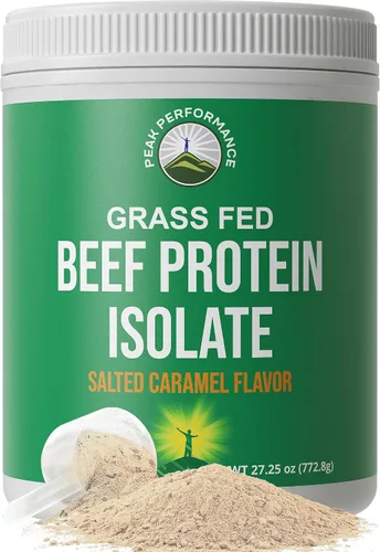 Vista 10 de Polvo de Proteína de Res Alimentada con Pasto - Aislado de Proteína de Res Libre de Lactosa de Gran Sabor. Suplemento Paleo para Construcción