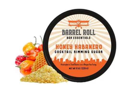 Vista 8 de Barrel Roll Bar Essentials Rimmers para Cócteles - Sal de Acabado para Adornar Bebidas, Sales para Bordear Vidrio - Totalmente Natural - Obsidiana