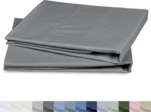 Vista 13 de California Design Den Juego de 2 fundas de almohada de 100 % algodón orgánico tamaño Queen/estándar, suaves y nítidas fundas de almohada de algodón
