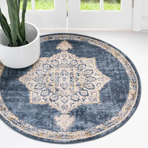 Vista 29 de Único Loom - Alfombra de la colección Utopia con estampado botánico vintage, tonos cálidos