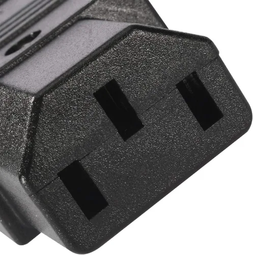 Vista 2 de Uxcell AC250V 10 A 3Terminals Panel Mount IEC320 C14 Enchufe C13 Plug conector adaptador, 3 piezas