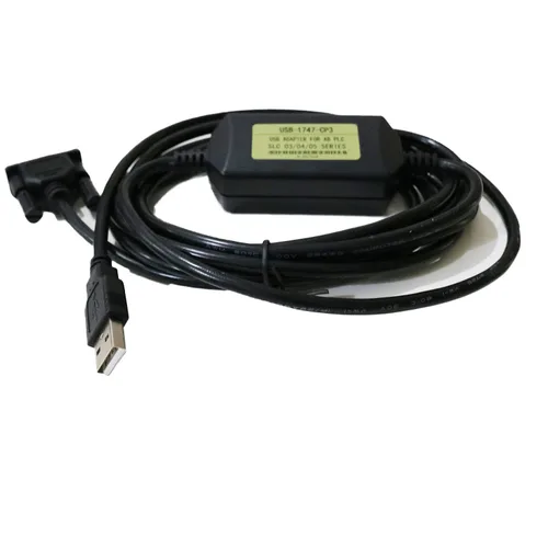 Vista 4 de Cable de programación PLC compatible con AB USB-1747-CP3 SLC 5/03 5/04 5/05