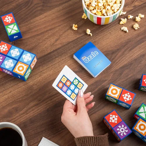Vista 6 de The Uzzle 3.0 Juego de mesa, Juegos de mesa familiares para niños y adultos, Juegos de rompecabezas de bloques para edades 4+