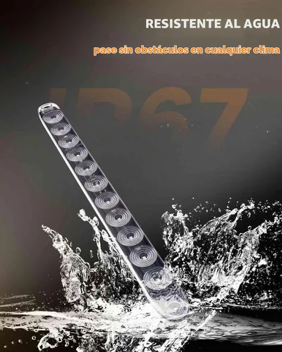 Vista 4 de cciyu 2 barras de luces LED de 15 pulgadas para remolque, 11 luces LED para remolque, barra de luz trasera de parada y giro, luz roja, luz roja