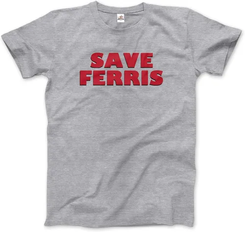 Vista 6 de Save Ferris Camiseta (Adultos, Niños, Manga Corta y Larga) Negro