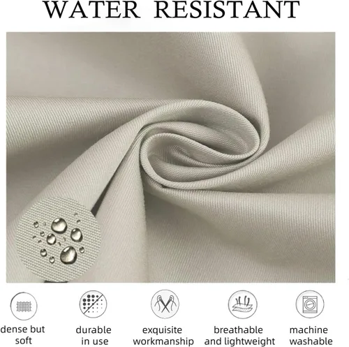 Vista 2 de Delantal de cocina para mujer y hombre, resistente al agua, para artista, barista, hornear, manualidades, catering, trabajo, con babero y grandes