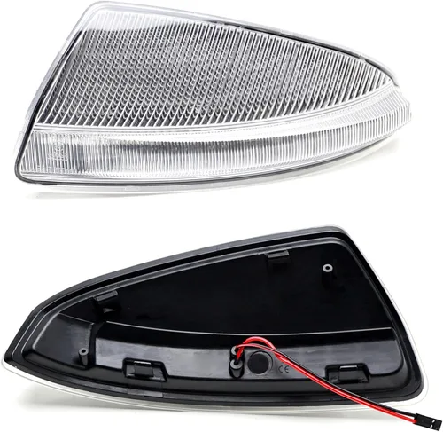 Vista 9 de iJDMTOY Kit de montaje de luces intermitentes con lente semirransparente y secuencial dinámica, intermitente/flujo lateral para espejo lateral