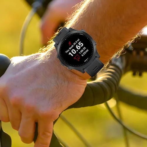 Vista 7 de ISABAKE Correa de reloj para Garmin Forerunner 935/945/955/965/745, pulsera de repuesto de silicona de 0.866 in para Fenix 5 Plus/Fenix 6