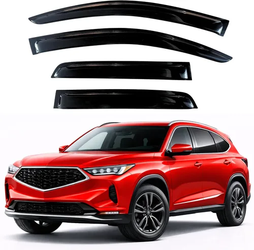 Vista 31 de KPY Protector de lluvia compatible con Toyota RAV4 1996-2000 (4 puertas), 4PC Visera de ventana Deflectores de ventilación de ventana lateral