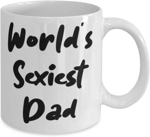 Vista 2 de Regalos inapropiados para padre, padre más sexy del mundo, taza de 11 oz y 15 onzas de hijo, taza para papá, tazas divertidas, regalo
