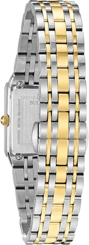 Vista 3 de Bulova Ladies Modern Quadra Quartz Stainless Steel Bracelet Watch
