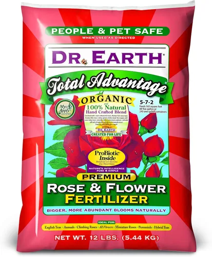 Vista 2 de Dr. Earth Fertilizante orgánico y natural MINI Total Advantage para rosas y flores (1 libra)