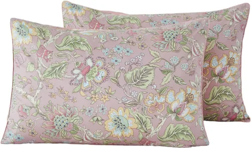 Vista 13 de WINLIFE Juego de 2 fundas de almohada de algodón 100%, tamaño estándar, de fibras largas, 20×26 pulgadas, fundas de almohada frescas, transpirables