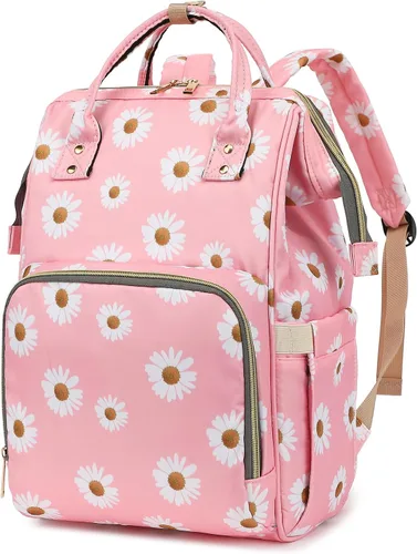 Vista 15 de Mochila de mariposa para laptop para mujeres y hombres, mochila escolar universitaria de 15.6 pulgadas para trabajo, escuela, viajes, negocios
