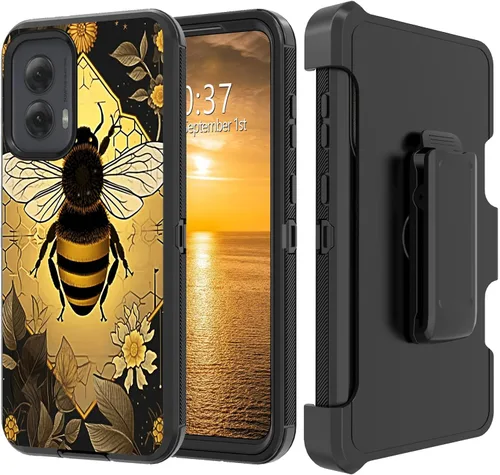 Vista 176 de Funda para Moto G Stylus 5G 2023 con funda de clip para cinturón y soporte, resistente de doble capa, resistente a prueba de golpes, para Motorola