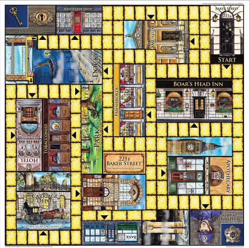 Vista 2 de Juego de mesa Deluxe 221B Baker Street - 200 aventuras intrigantes, 2-6 jugadores