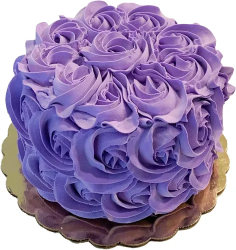 Vista 15 de Pastel falso de roseta azul hecho a mano por Dezicakes - Pastel falso - Pastel artificial