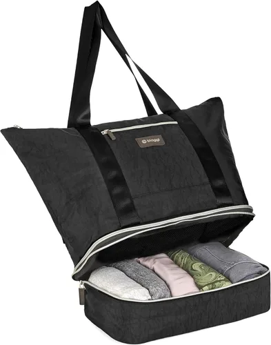 Vista 4 de Biaggi Carry Cubes la bolsa de viaje definitiva con cubo de embalaje de zapatos extraíble - Organiza tus artículos esenciales con facilidad!