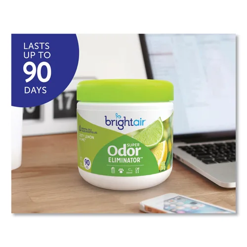 Vista 4 de BRIGHT Air 900248 Super Odor Eliminator, Zesty Lemon and Lime, 14 oz (caja de 6)
