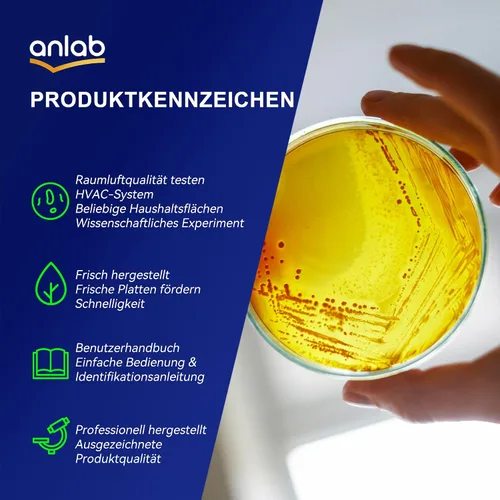 Vista 6 de Kit de Proyecto Científico de Placas de Petri de Agar Nutritivo Placas de Agar Pre-vertidas e Hisopos de Algodón para Experimentos Científicos