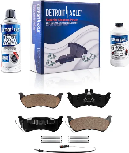 Vista 141 de Detroit Axle - Pastillas de freno traseras para Toyota Prius 2012-2015 Prius Plug-In 2017-2018 Corolla iM 2016 Sion iM 2011-2017 Lexus CT200h